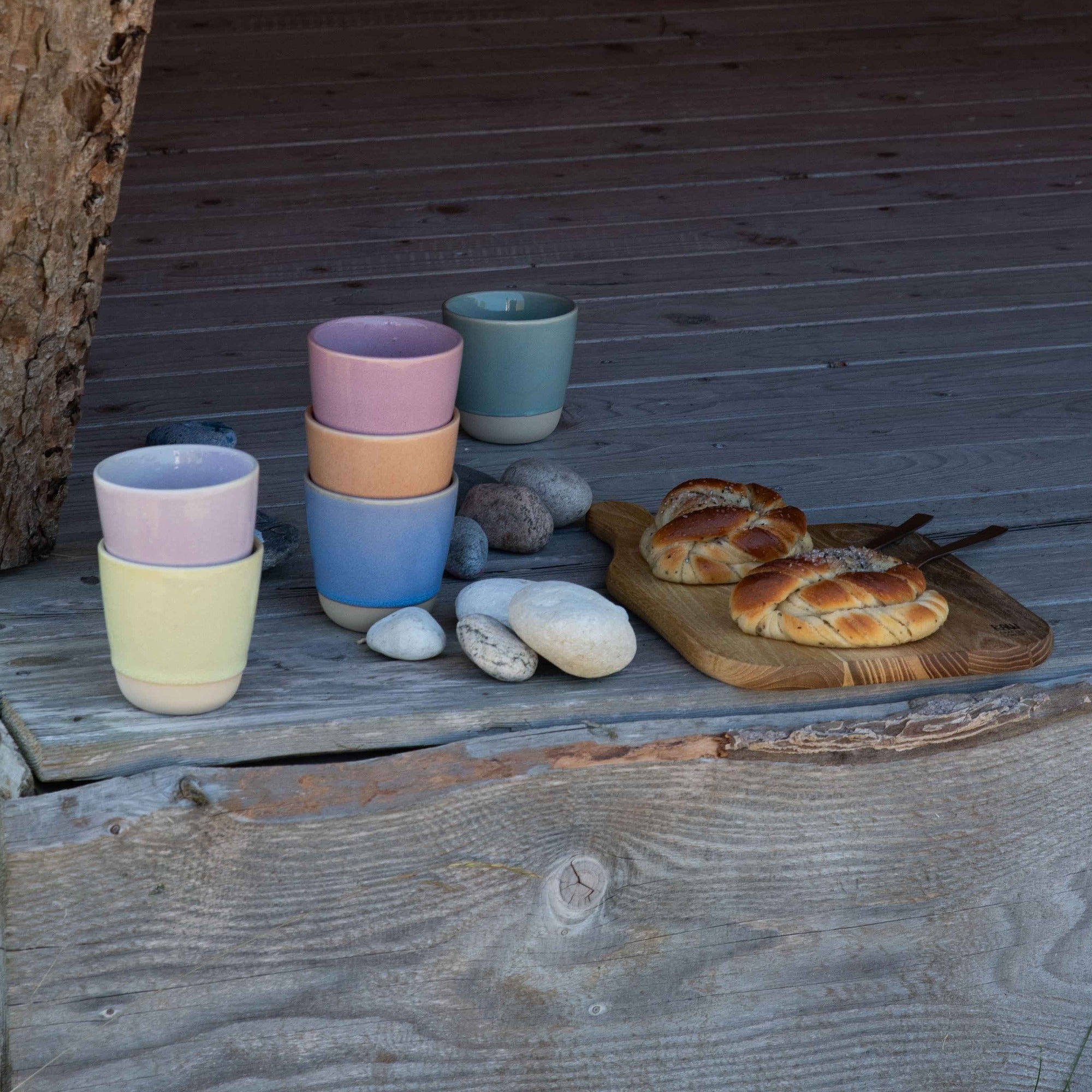 RAW Colour krus uden hank 30 cl | Orangeish