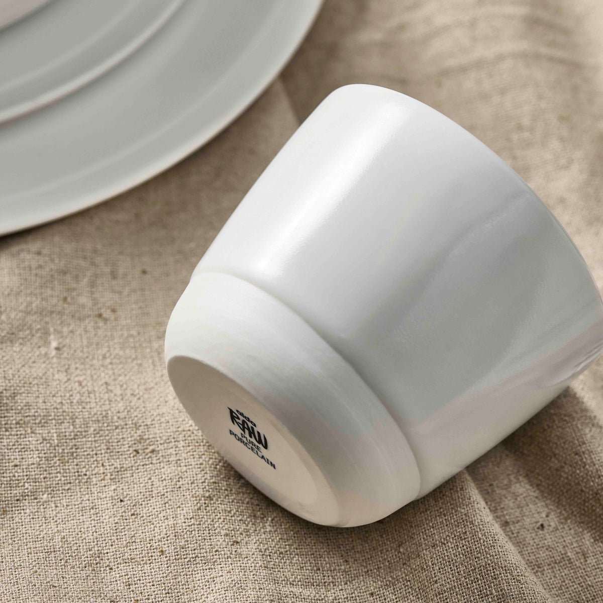 RAW Pure Porcelain krus uden hank | Hvid