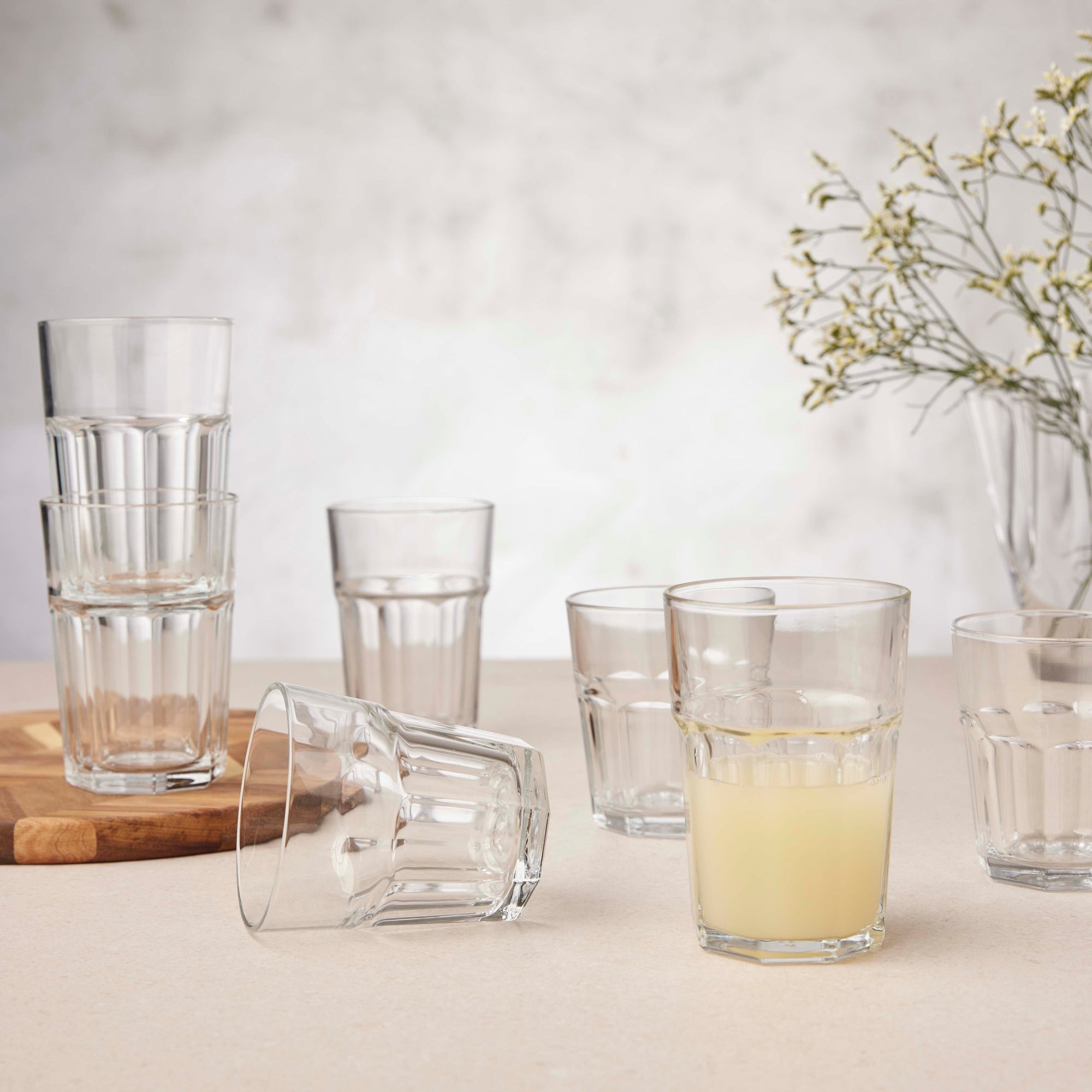 atelier granit 18 dele glassæt | Klar