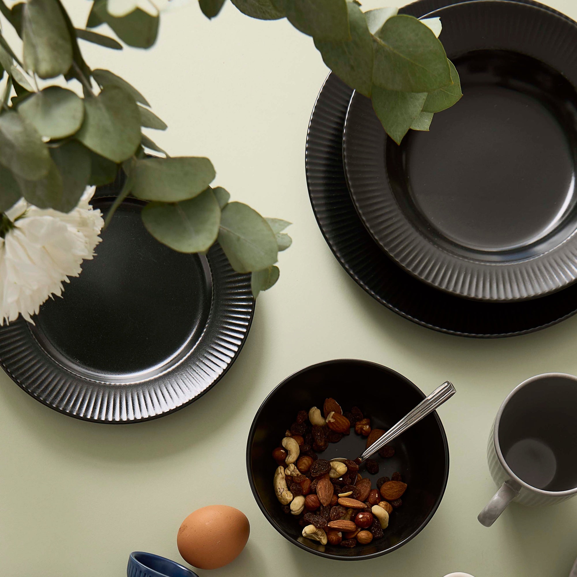 Groovy frokosttallerken | Sort