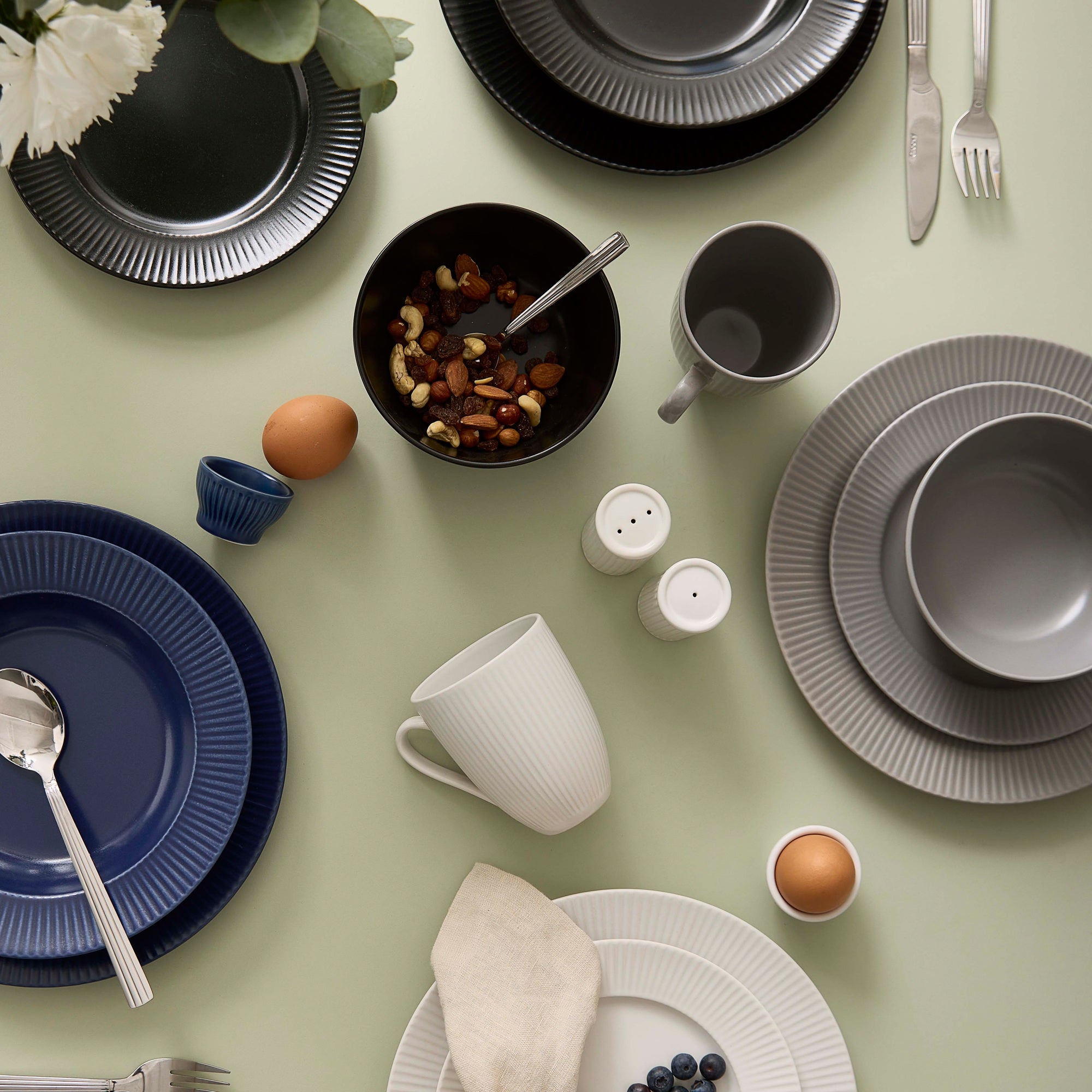 Groovy middagstallerken | Sort