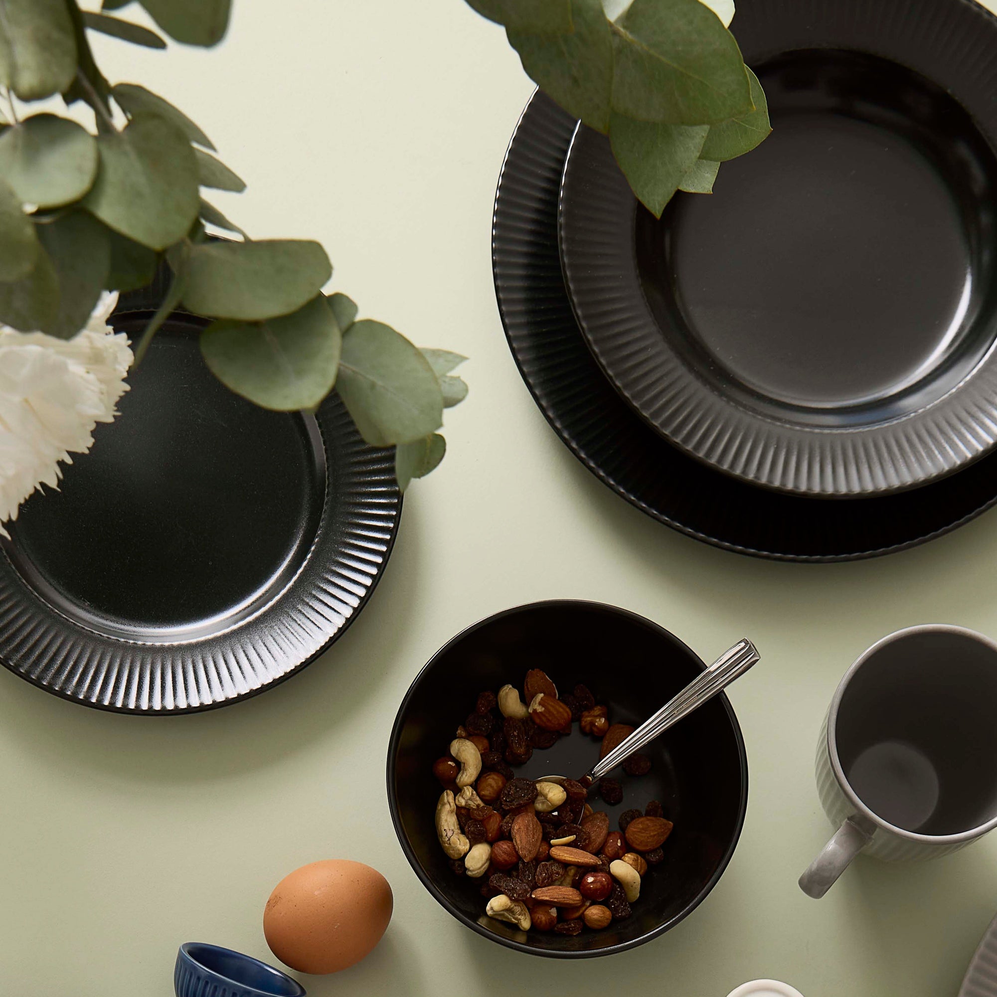 Groovy middagstallerken | Sort