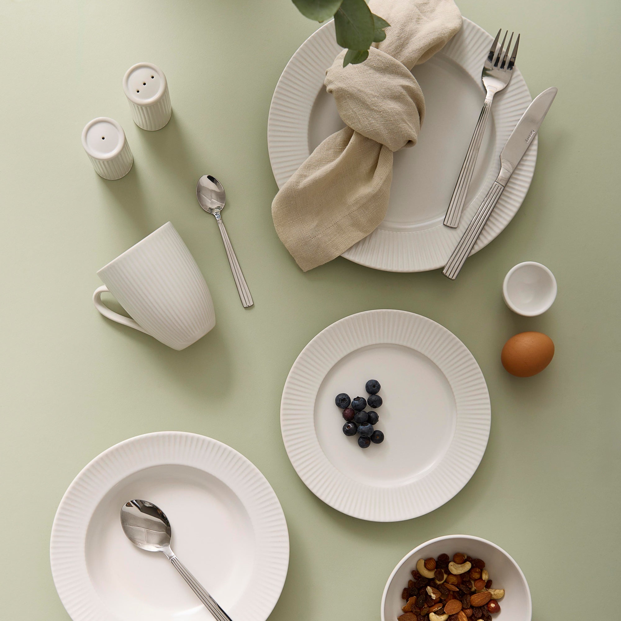 Groovy frokosttallerken | Creme Hvid