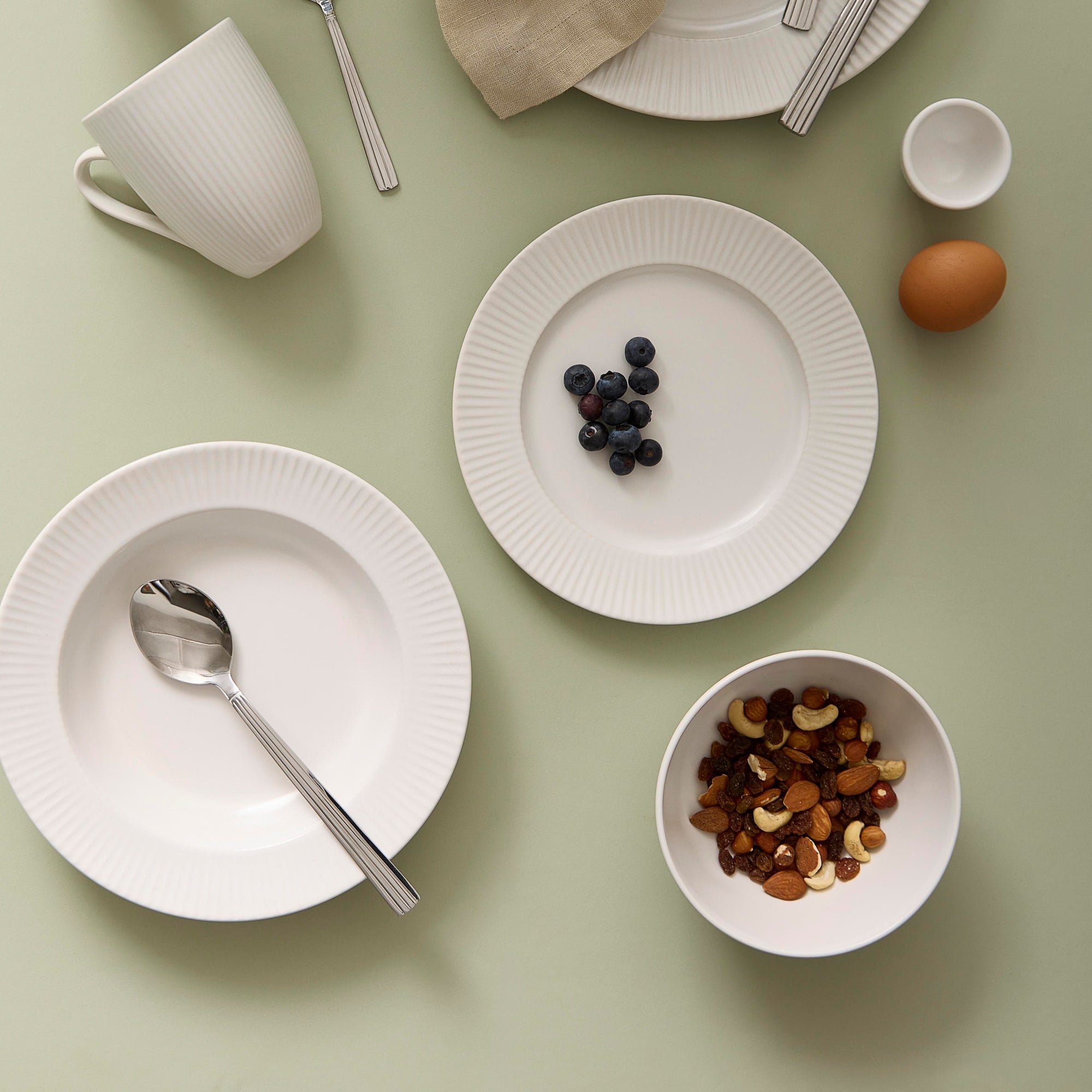 Groovy skål | Creme Hvid