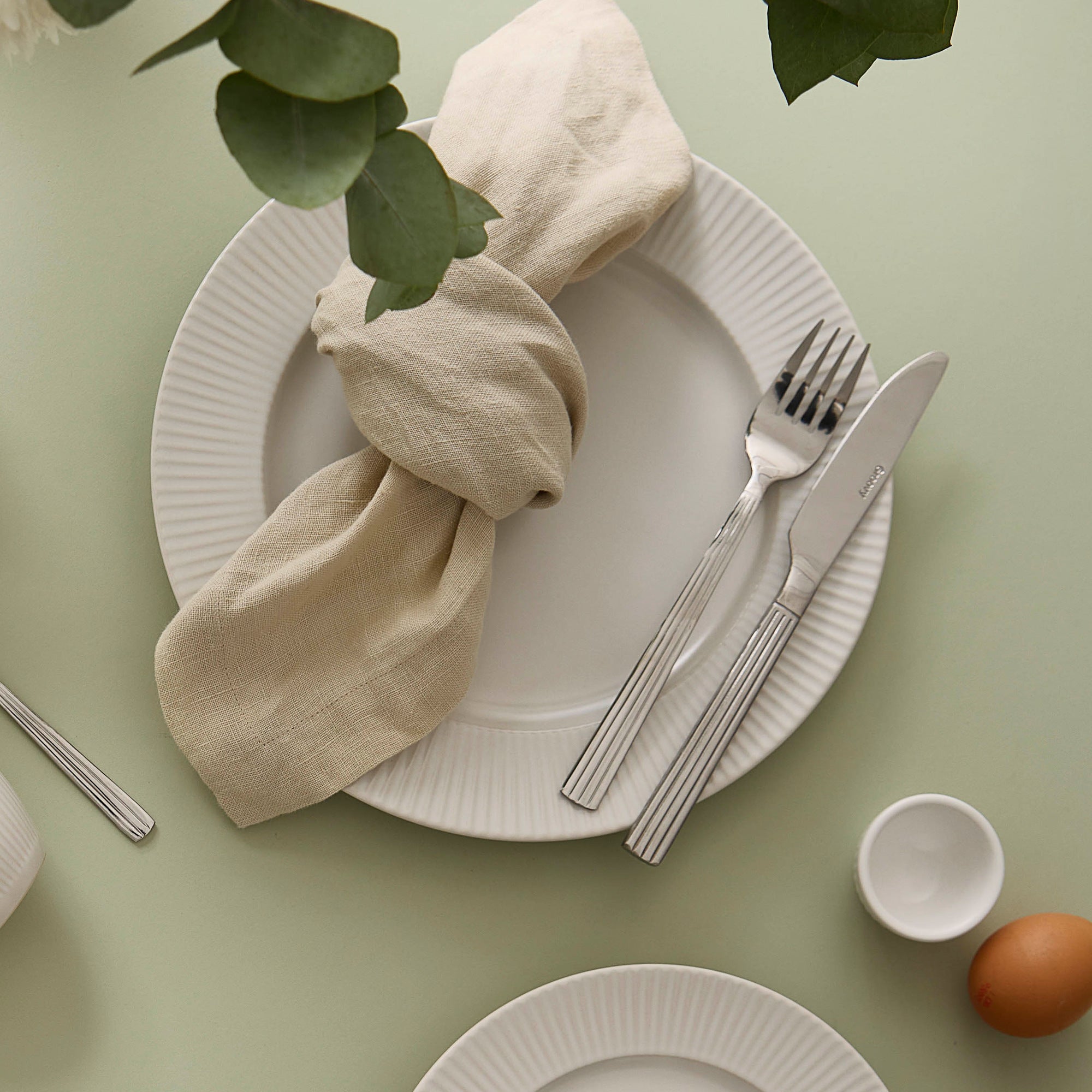 Groovy middagstallerken | Creme Hvid