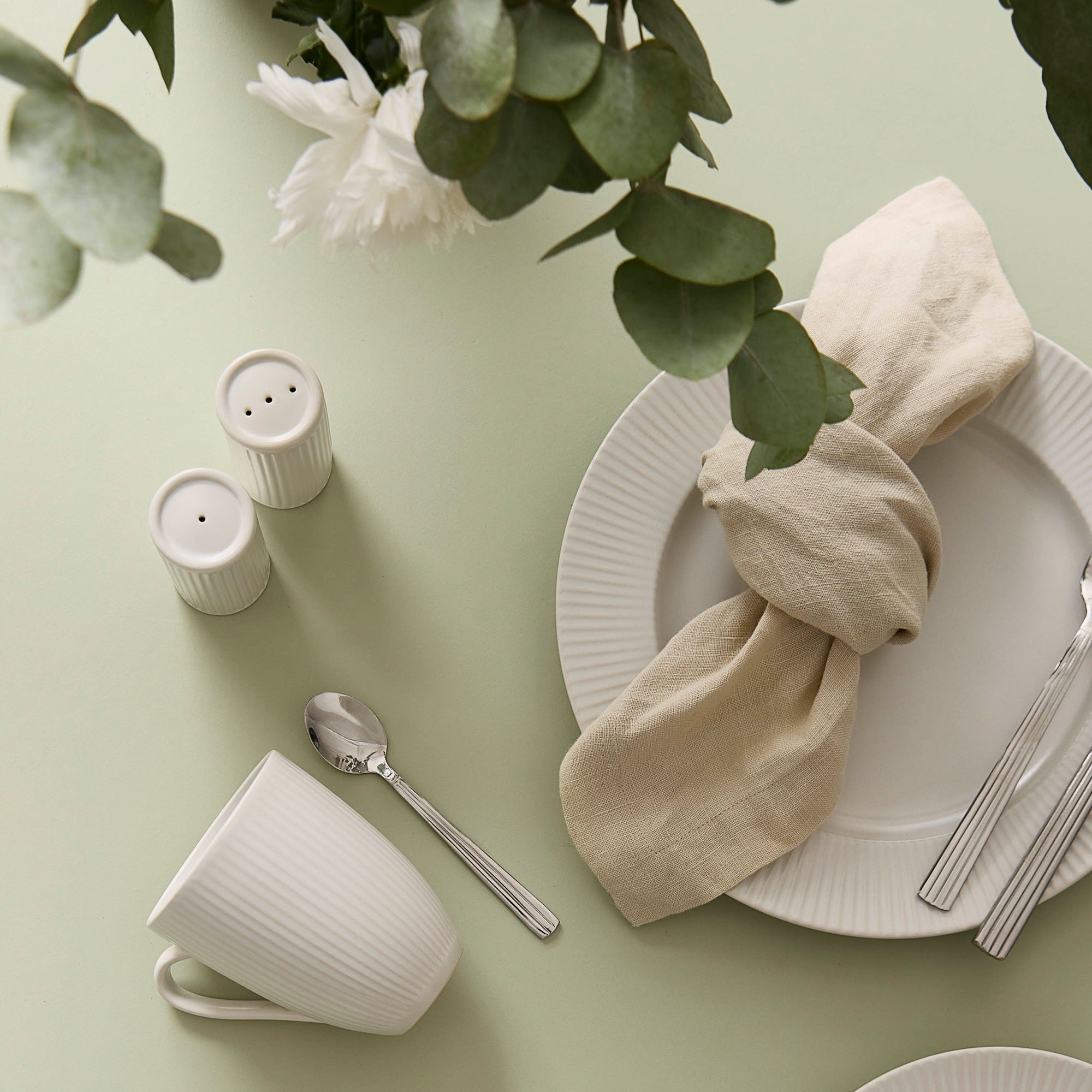 Groovy salt og peber sæt 2 dele | Creme Hvid