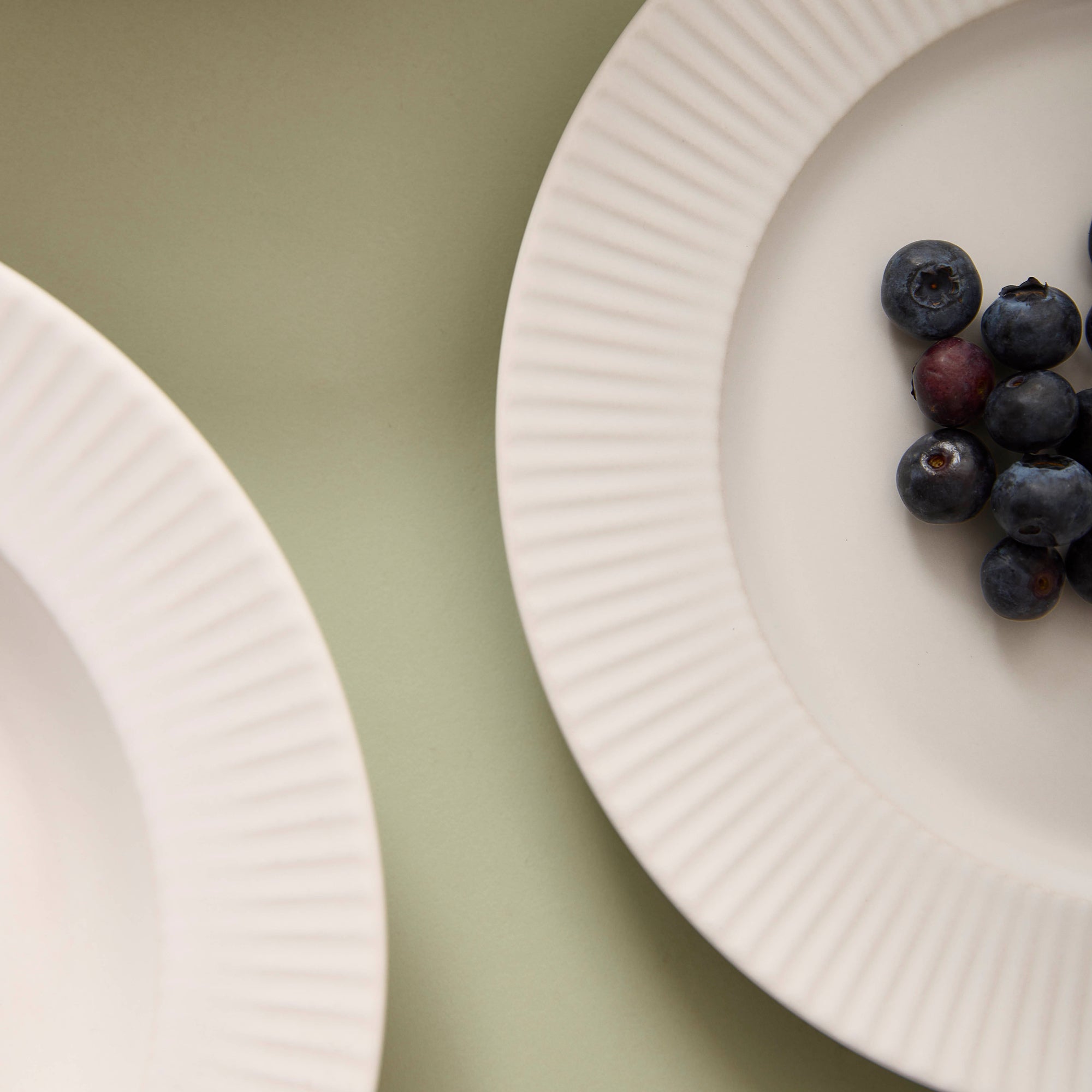 Groovy suppetallerken | Creme Hvid