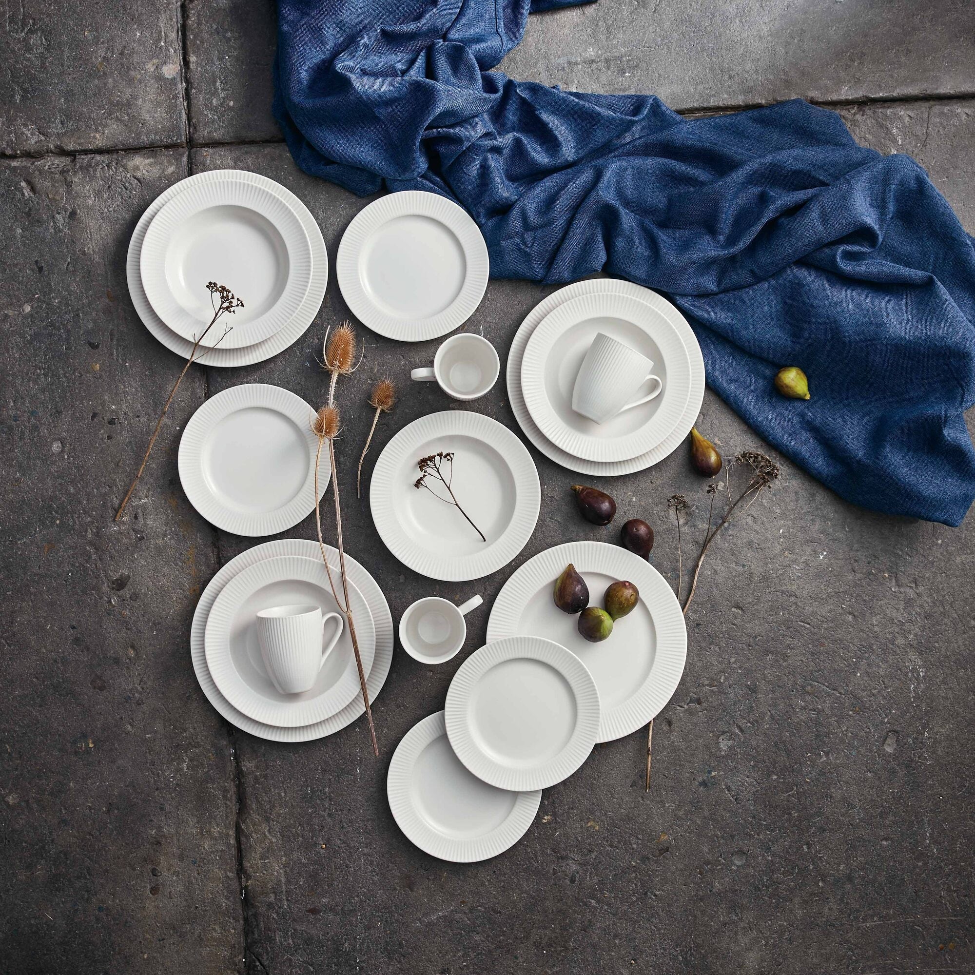 Groovy frokosttallerken | Hvid