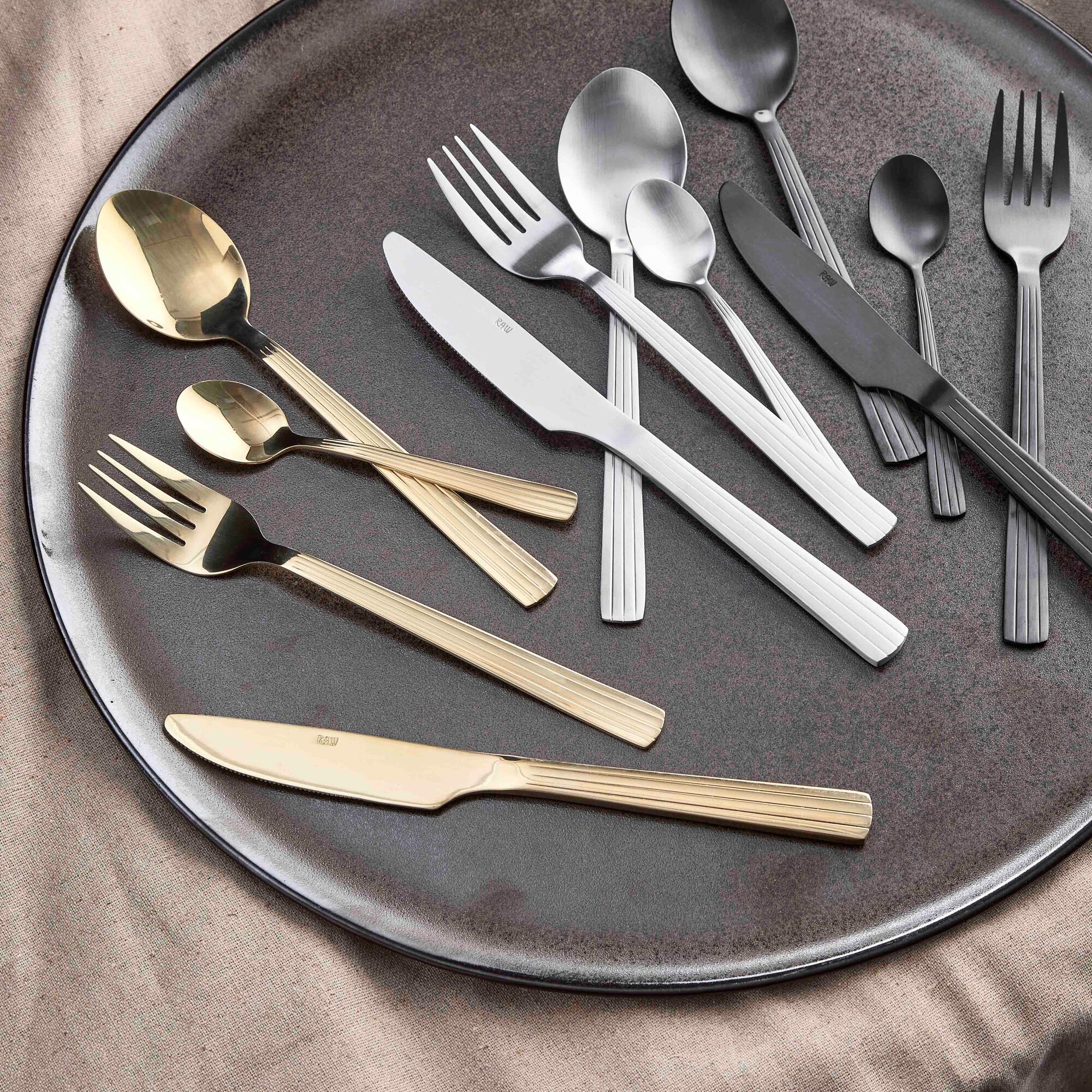 RAW bestiksæt 24 dele | Champagne Guld