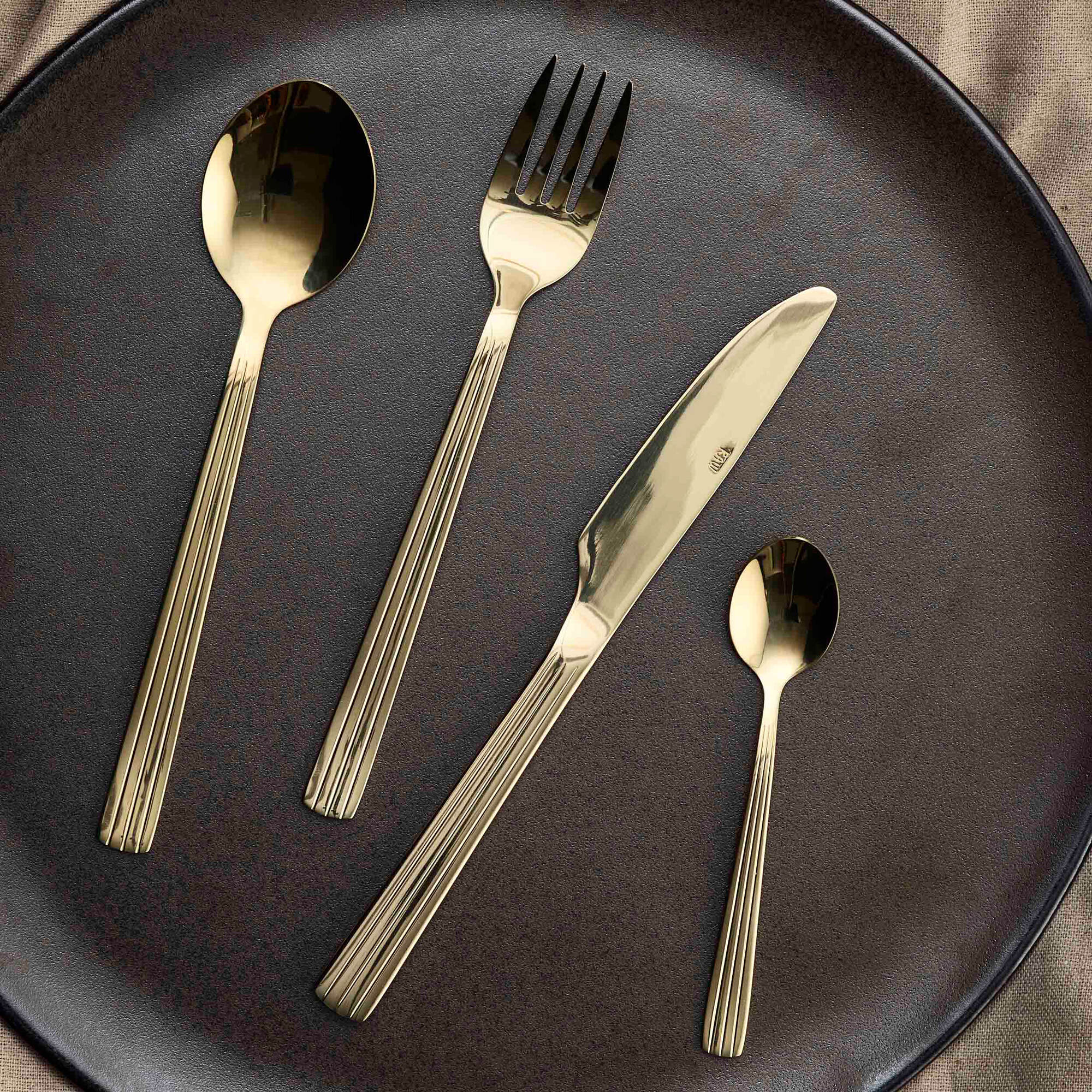 RAW bestiksæt 24 dele | Champagne Guld