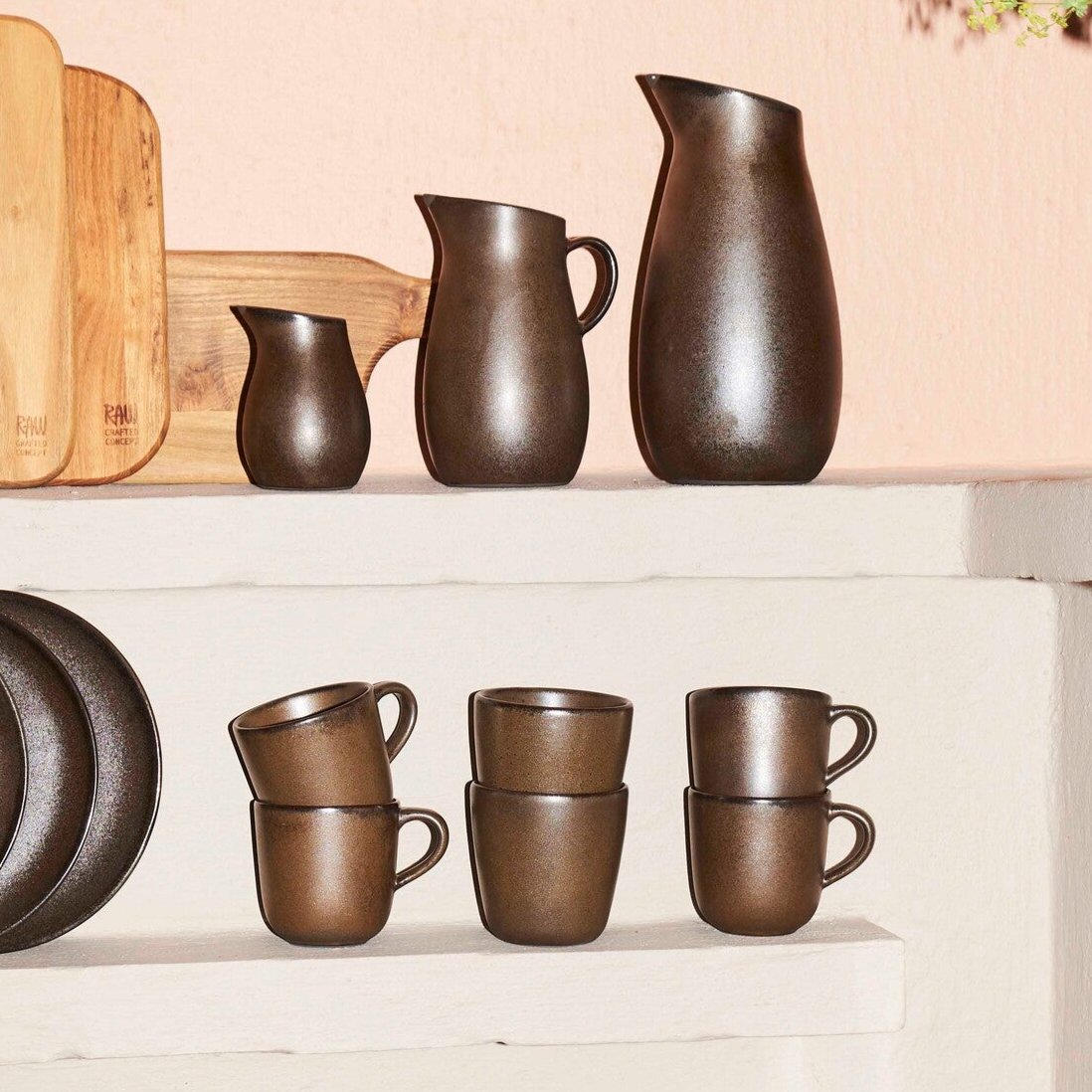 RAW kaffekop | Metallic Brown