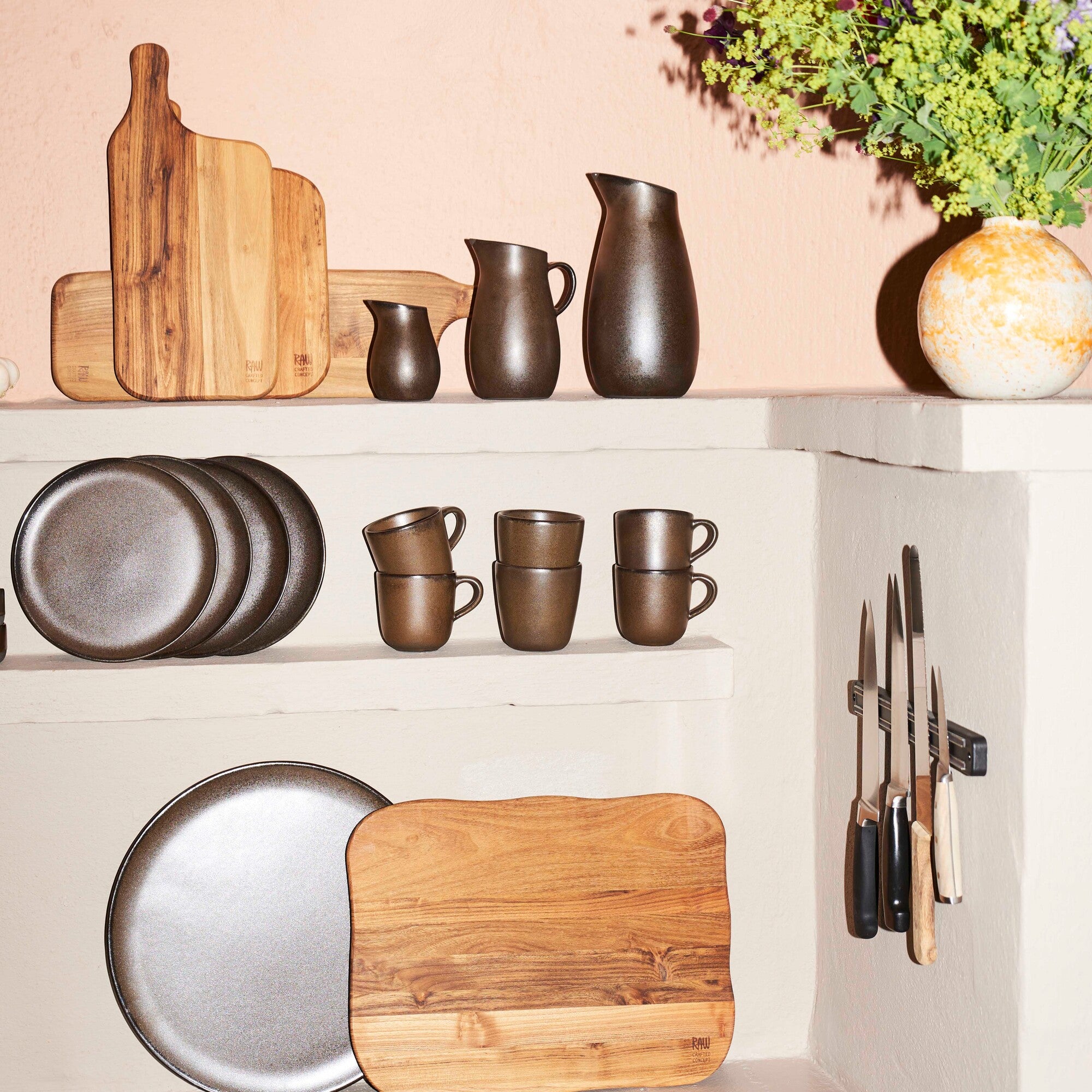 RAW krus uden hank | Metallic Brown