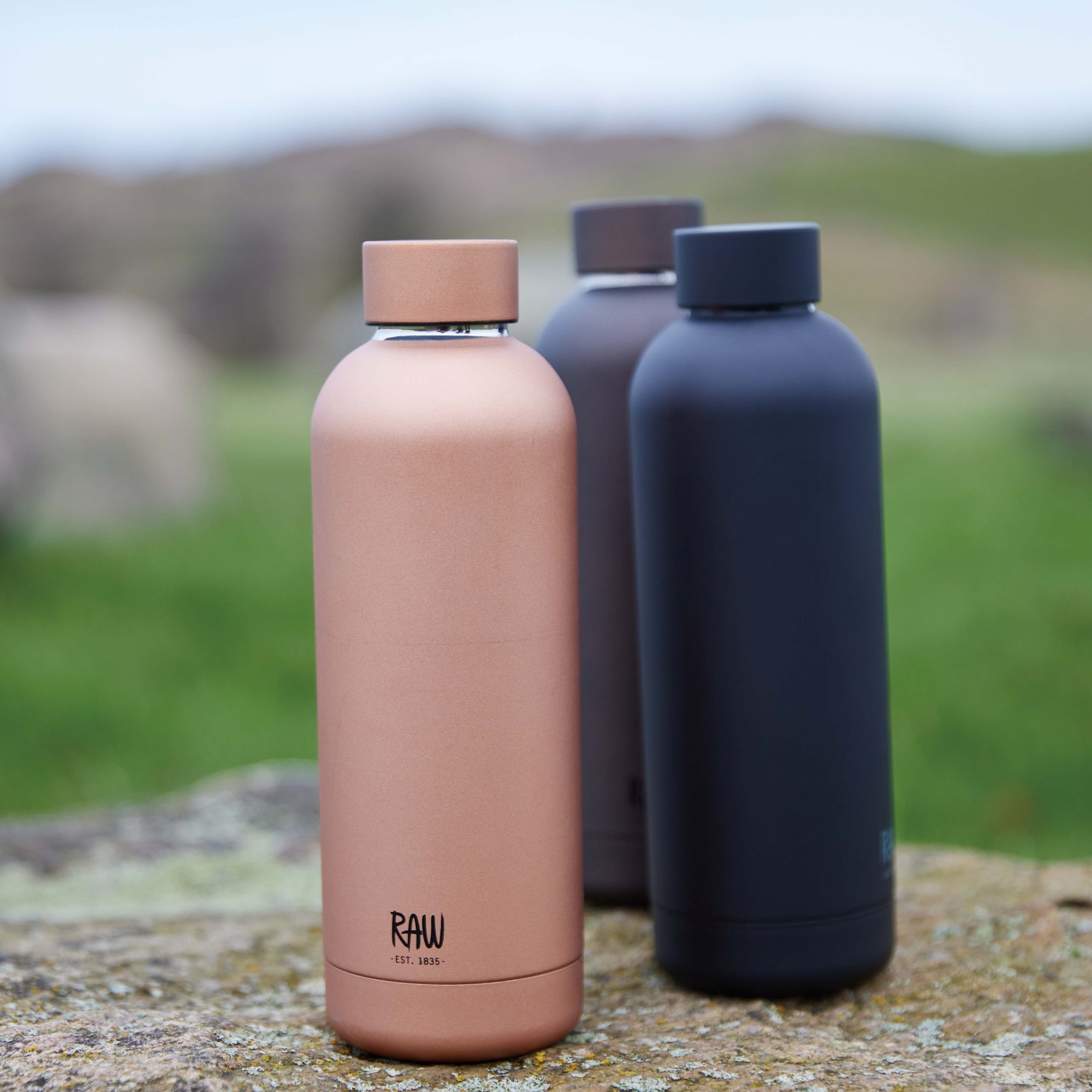 RAW To Go termoflaske | Metallic Rosegold