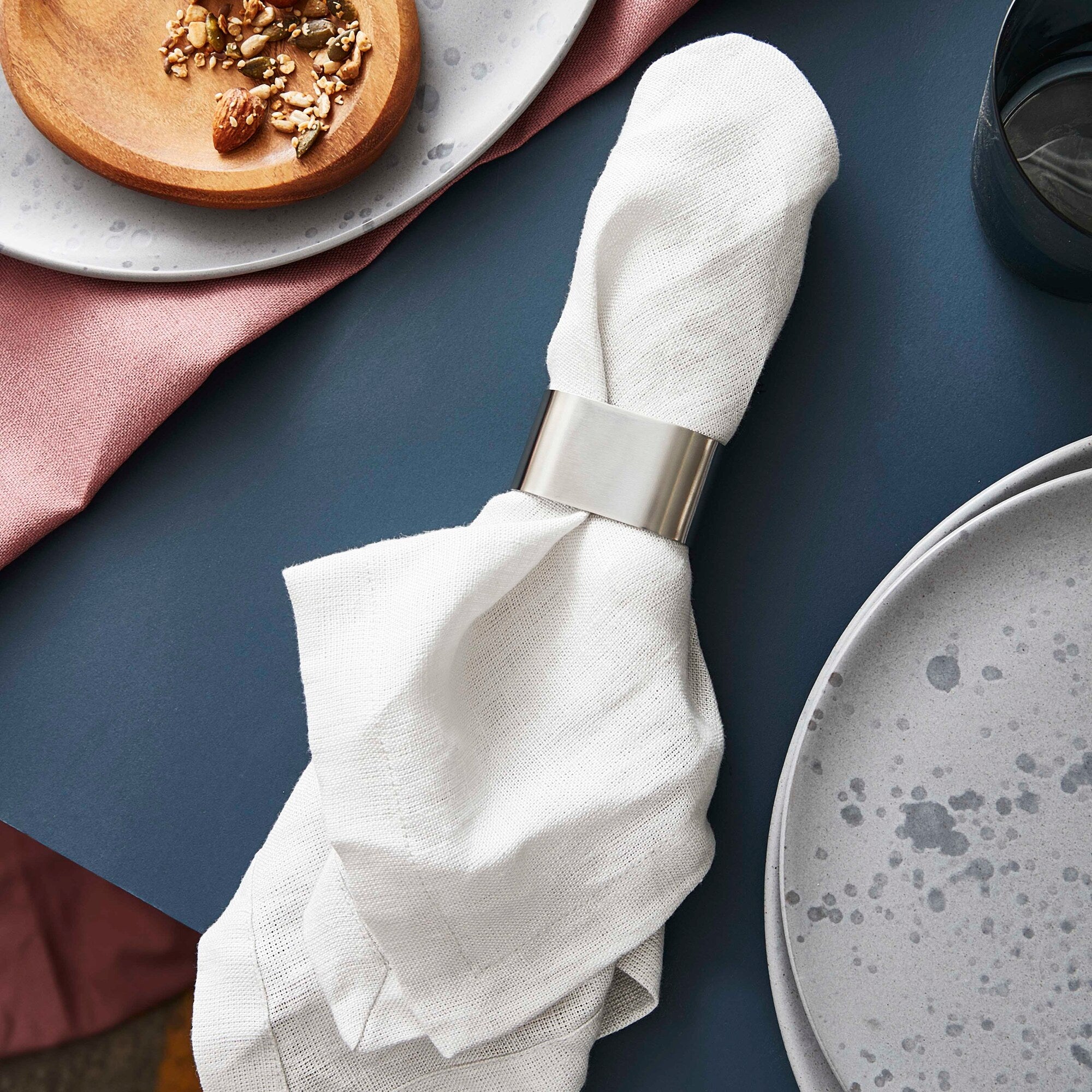 RAW servietring 4 stk. | Blank Stål